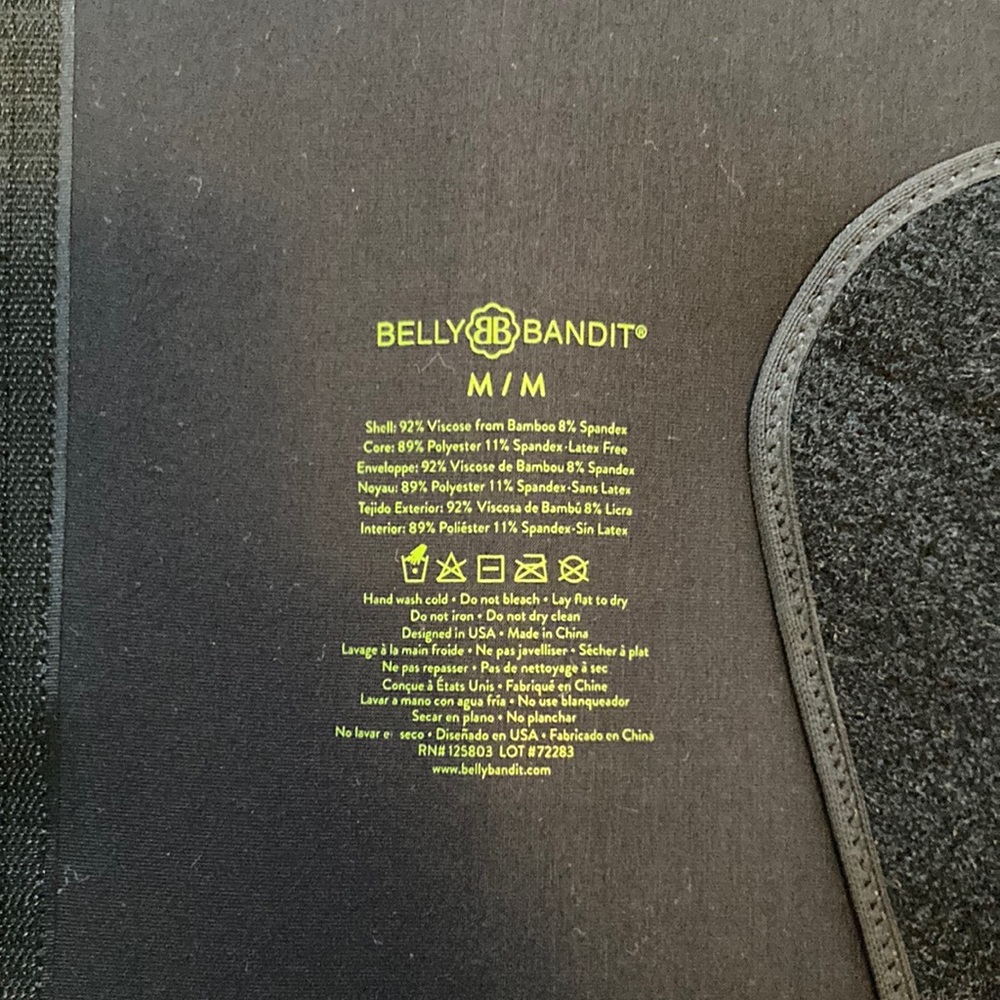Belly bandit bamboo medium with extender maternity postpartum belly binder